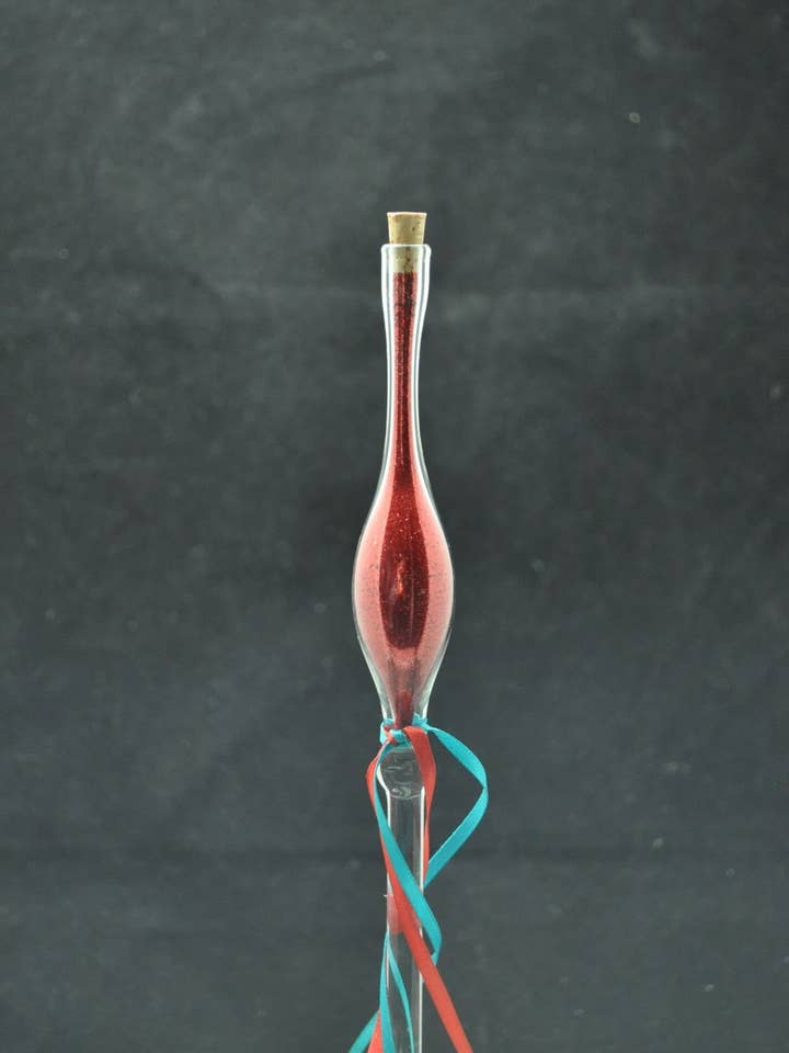 Varita de Cristal con Polvo de Hada Rojo para venta al por mayor de Crystal Dragon