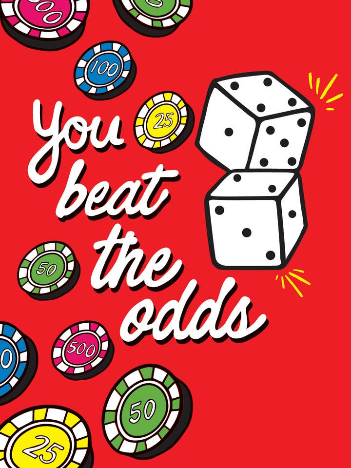 Tarjeta Superas las probabilidades para venta al por mayor de Pinky Weber