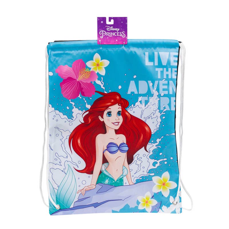 Deluxe Import Trading - Wholesale Drawstring Bag - Kids - Little Mermaid Cinch Bag- 18''0