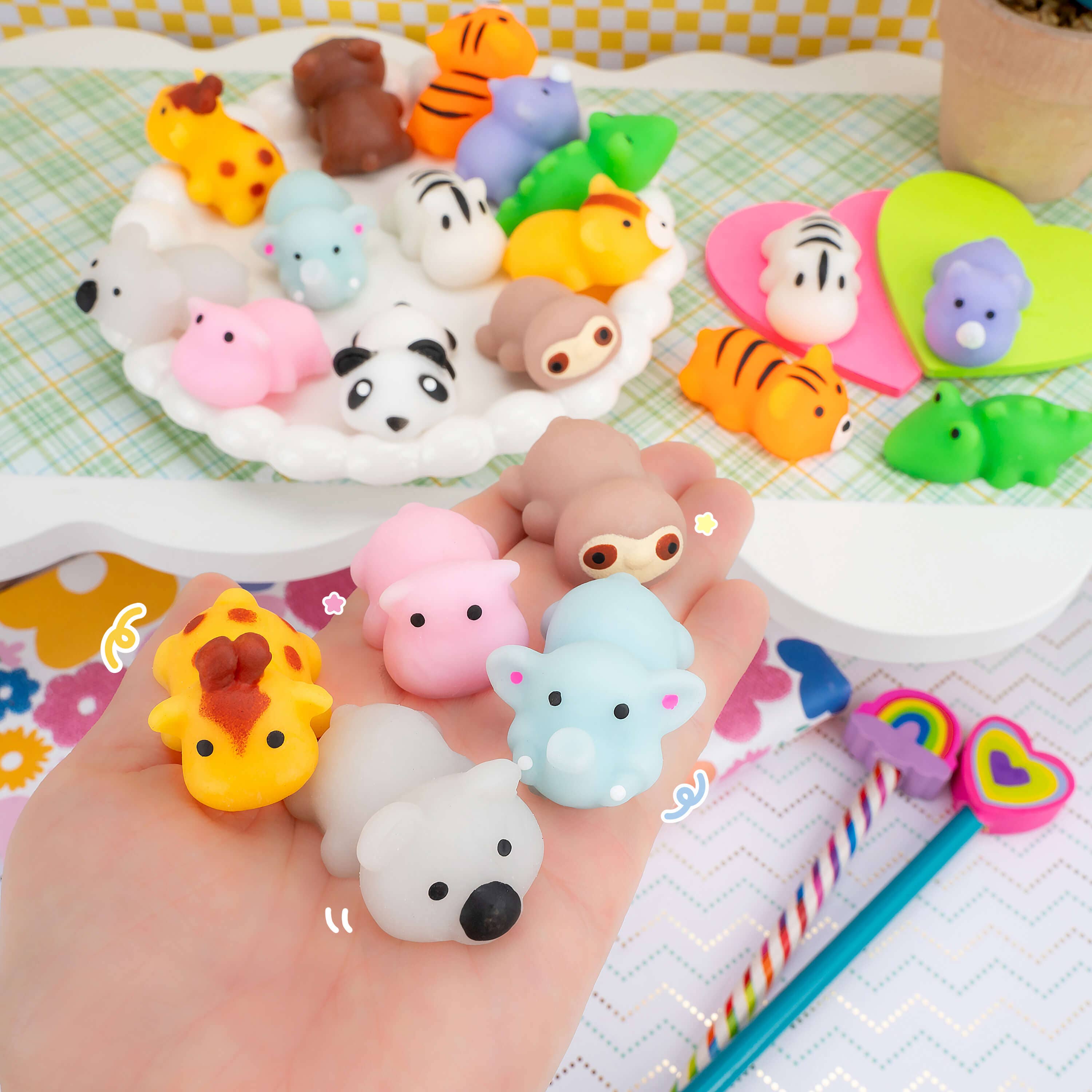 Kawaii Slime Company - Wholesale Squishy Toy - Kids & Baby - Zoo Animals Mochi Squishy (100pcs/case)1