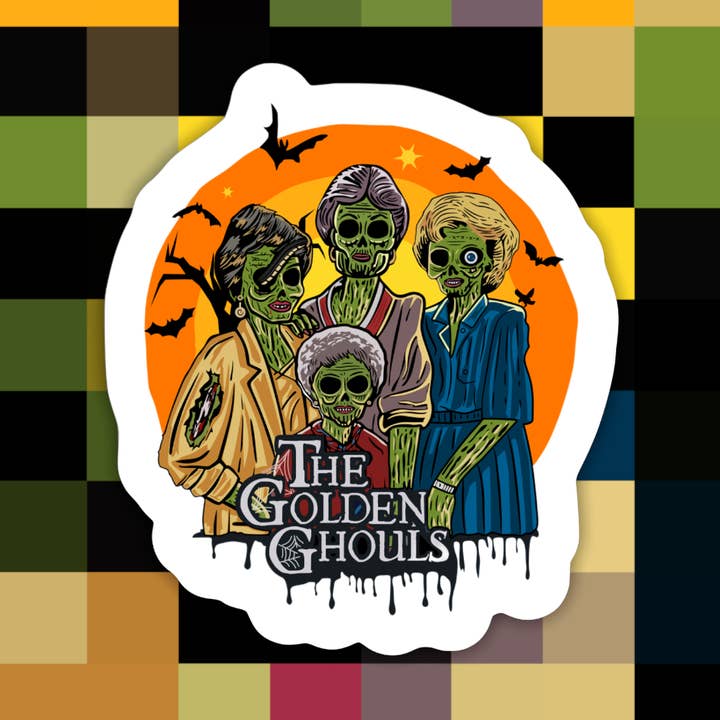 The Golden Ghouls Sticker for wholesale by Ace the Pitmatian Co