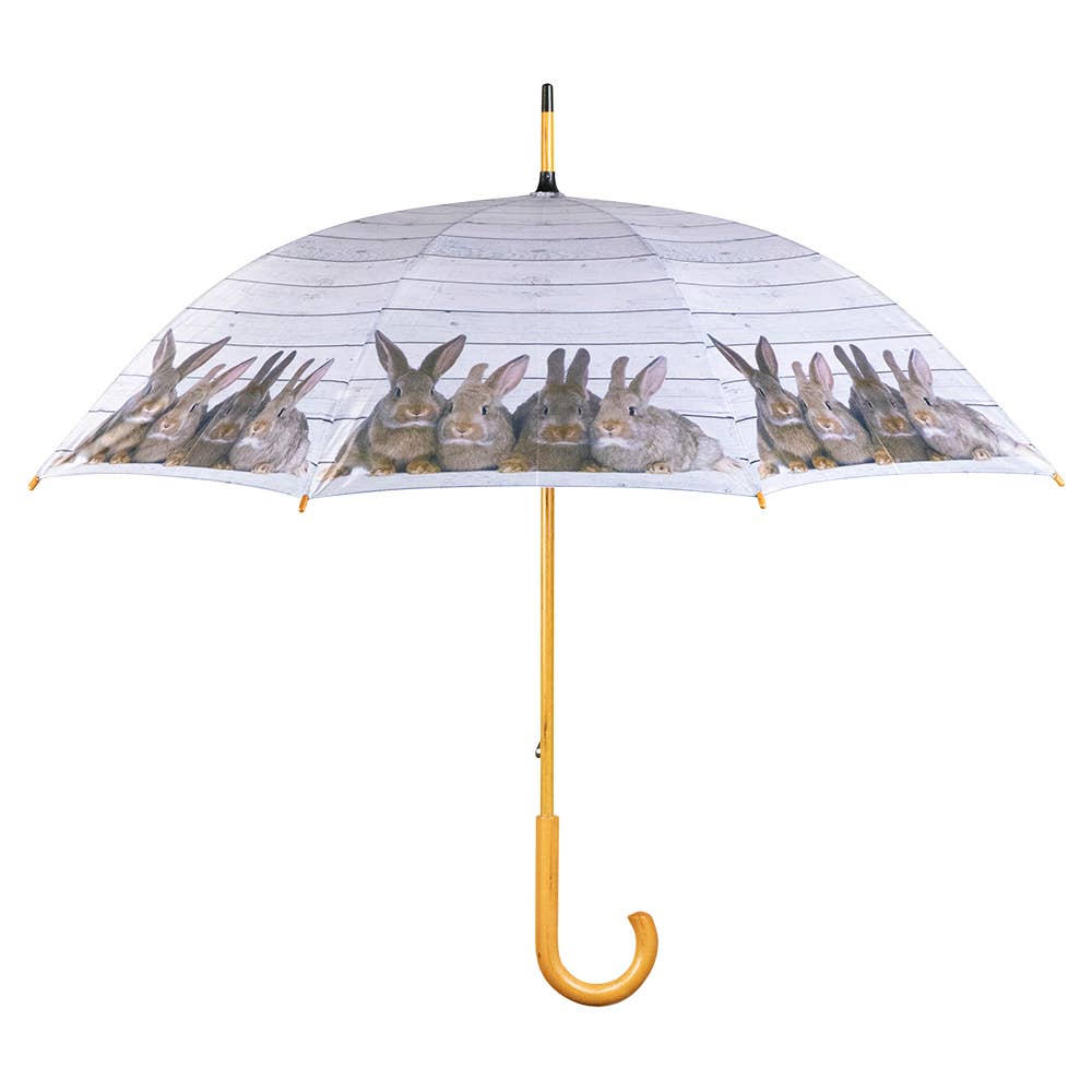 Mars & More - Brand of B Living - Wholesale Umbrella - Unisex - Umbrella Scaffolding Wood Rabbits 105 Cm0