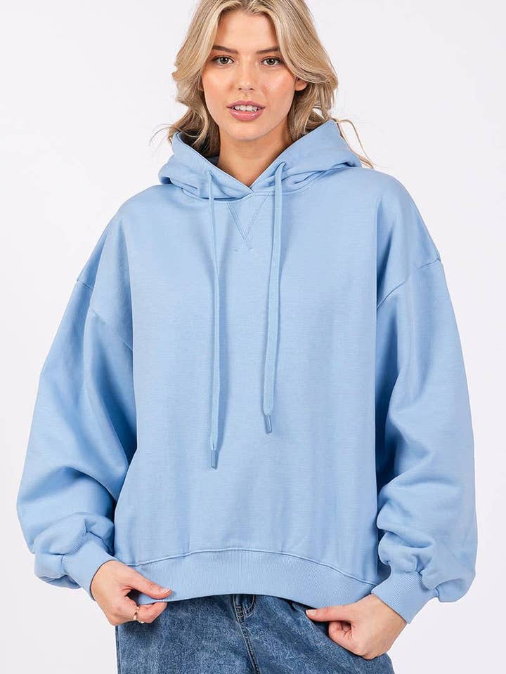 L/S RELAXED FIT FLEECE HOODIE for wholesale by Foryeri