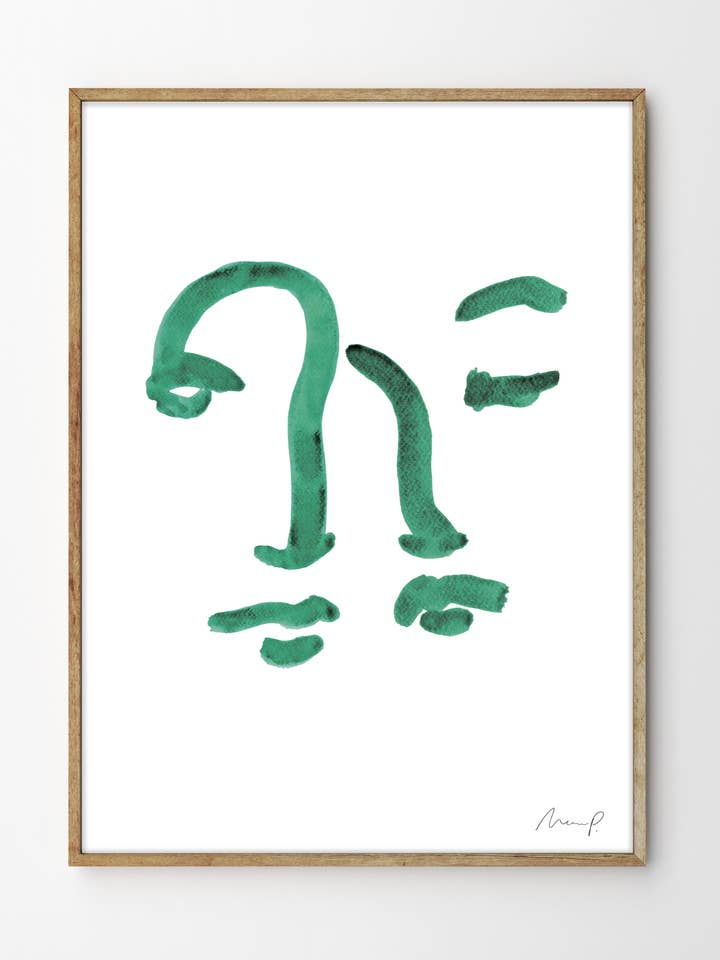 Marc Palmade, Green Portrait 10 for wholesale by Gustave