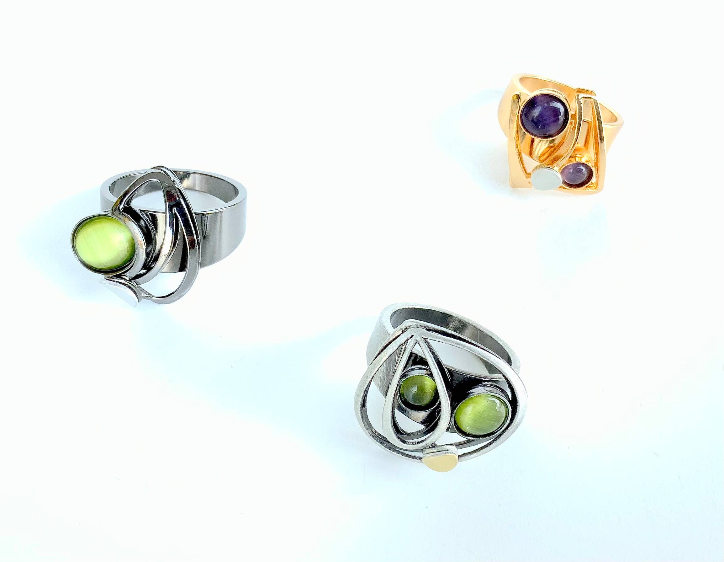 Christophe Poly / Crono Design - Wholesale Jewelry Set - RINGS Prepack (DR12)  - 15 Rings & Free Displays72