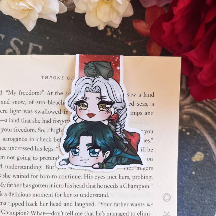 Manorian, Marque-page magnétique mignon Trône de verre. pour la vente par Alsace’s Art