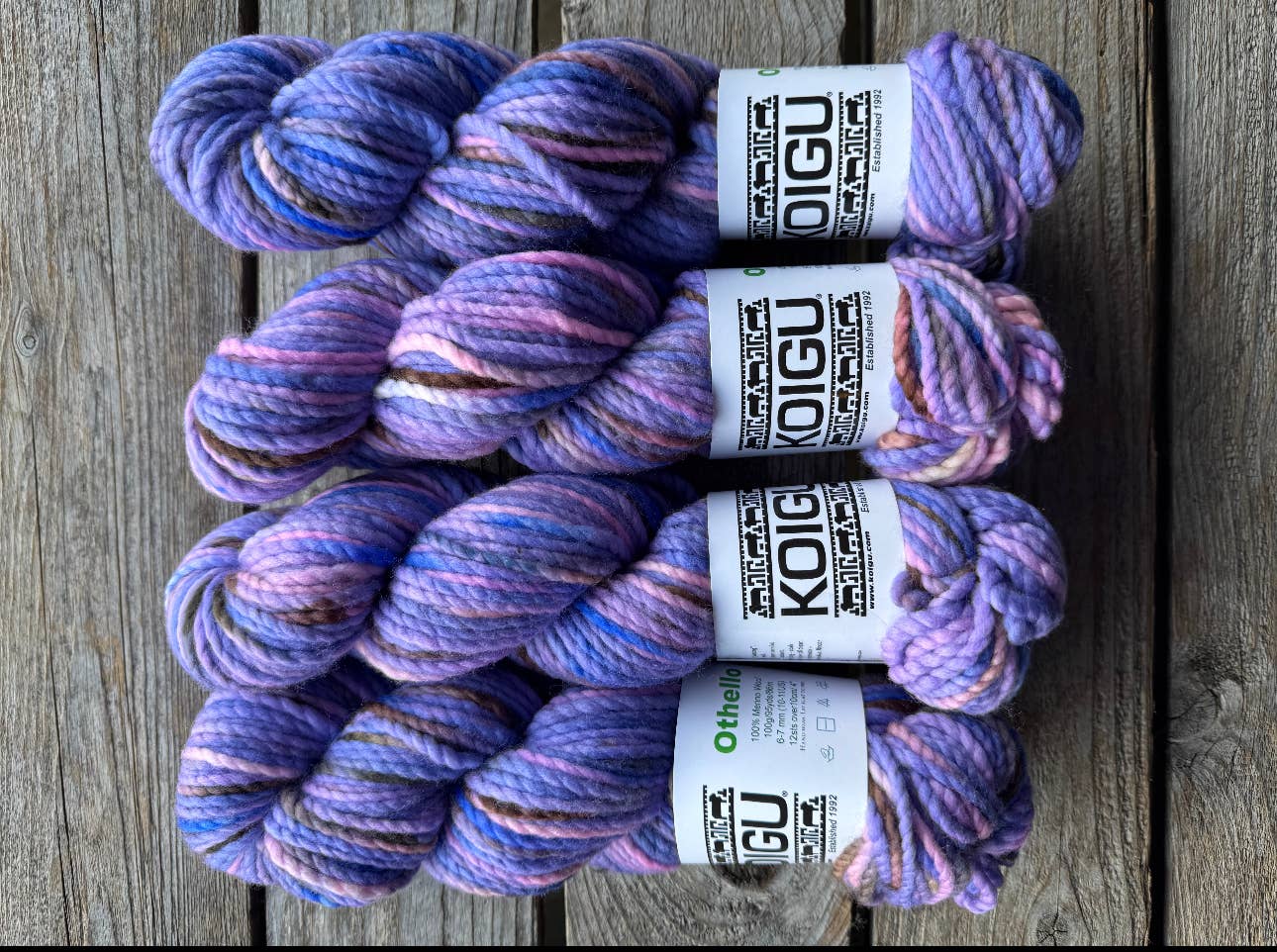 Koigu Wool Designs – Engroshandel Garn – Koigu Othello chunky merino garn gruppe A20