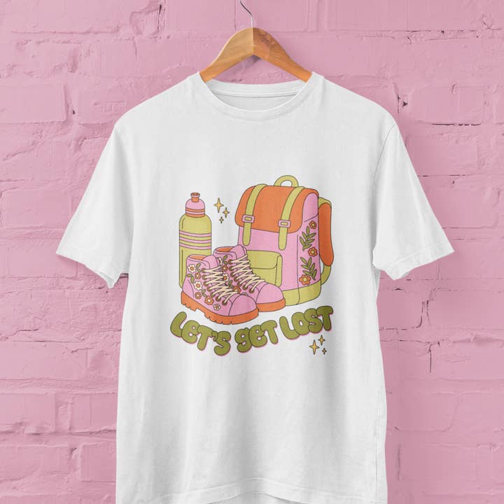 Lets Get Lost Graphic Top for wholesale by amarieacreates