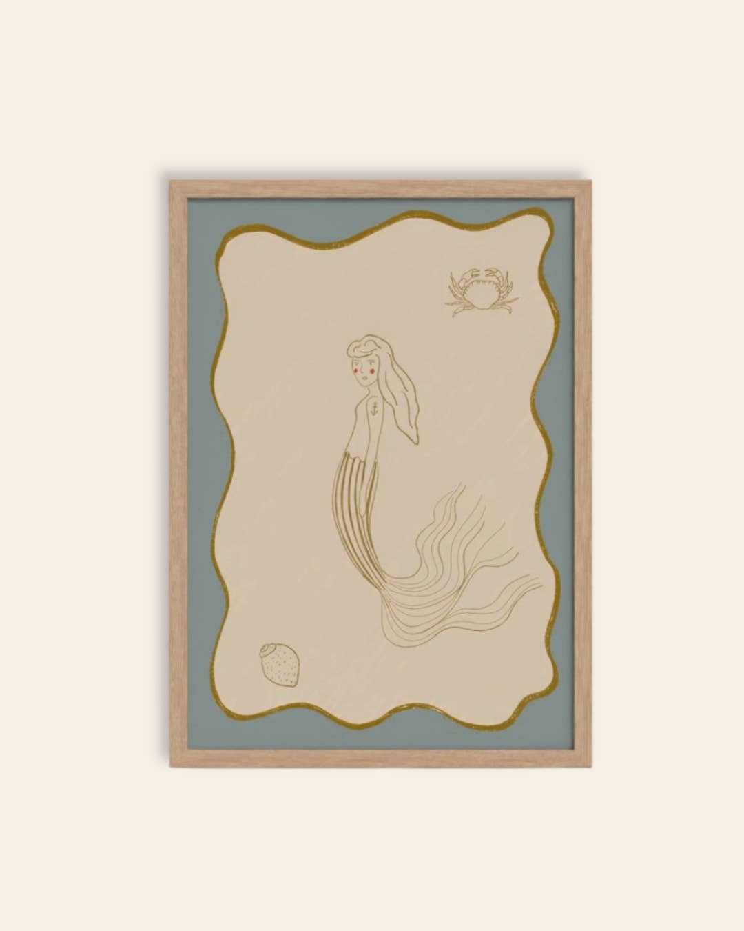 Queen of the Rodeo – wholesale Art print – Giclee Art Print - The mermaid and the crab.