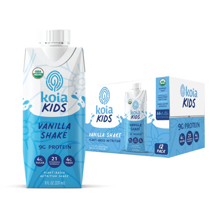Kids Vanilla Protein Shake - 12pk Shelf Stable for wholesale by Koia