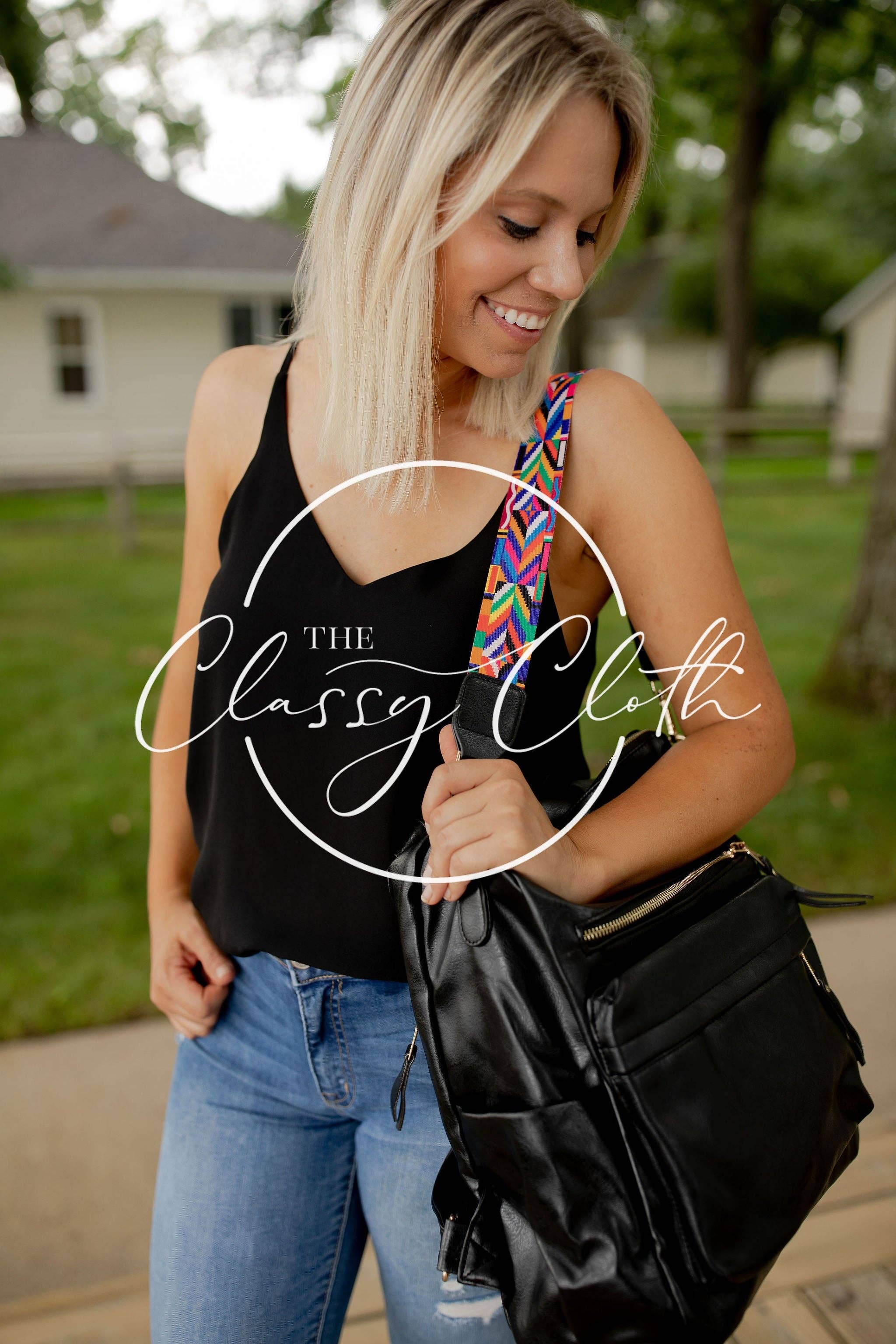 Chloe Convertible Backpack - Black - Black Boho Strap RTS for wholesale on Faire3