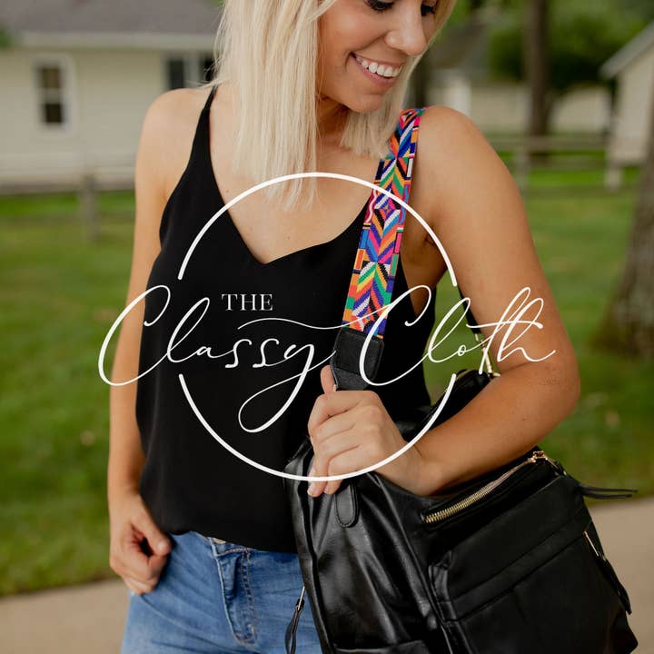 Chloe Convertible Backpack - Black - Black Boho Strap RTS for wholesale on Faire3