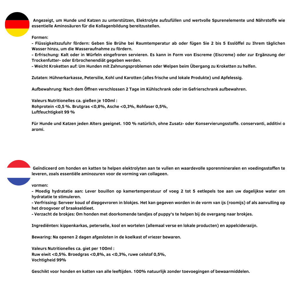 Waniyanpi - Wholesale Pet Food - Dog - Super hydrating broth for dogs and cats3