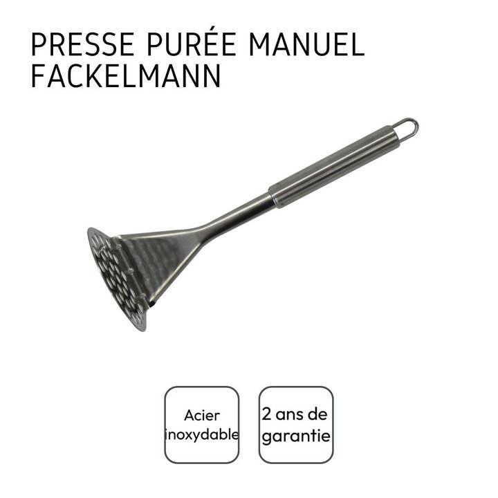 Zenker - Wholesale Kitchen tool/gadget - Manual Potato Masher and 3-Prong Fork Duo for Potatoes Fackelmann3
