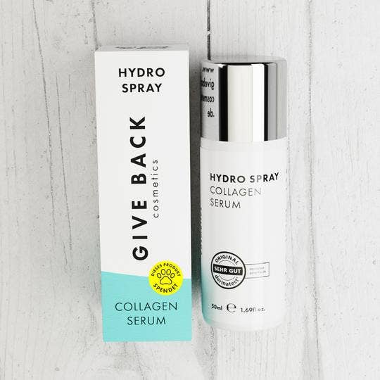 Hydro-Spray-Kollagen-Serum - TIERSCHUTZ für den Großhandel von GIVE BACK Cosmetics