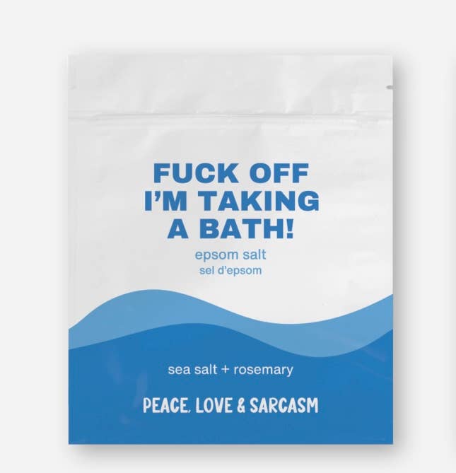 Peace, Love and Sarcasm - Vente Sel de bain - Fuck Off, je prends un bain, bain au sel d'Epsom2