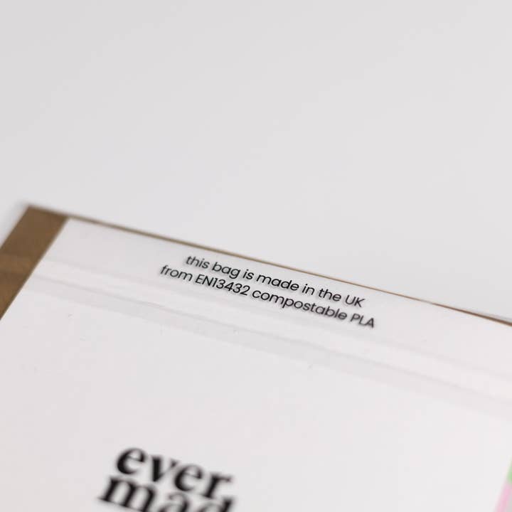 Evermade - Wholesale Gift Bag - Compostable Bags (swap bands with starch cellophane sleeves)