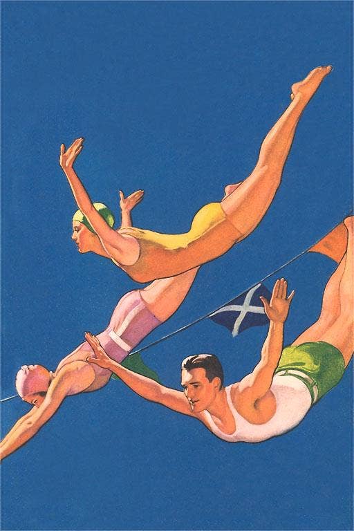 Found Image Press - Wholesale Sticker - Sticker OL-173 Three Divers0