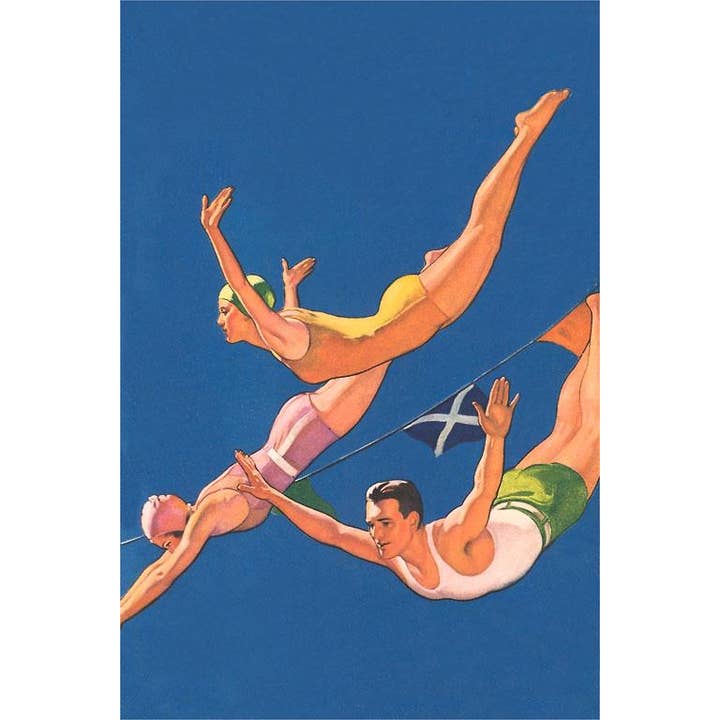 Found Image Press - Wholesale Sticker - Sticker OL-173 Three Divers