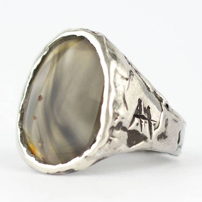 Black Agate Ring for wholesale by Arlo Haisek