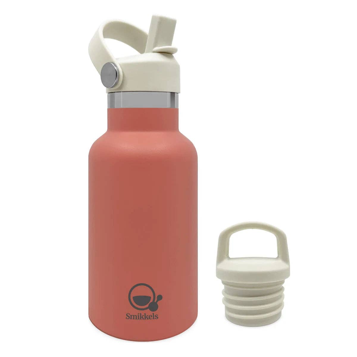 Smikkels - Wholesale Water Bottle - Stainless steel thermos water bottle with new straw lid - 350ml2