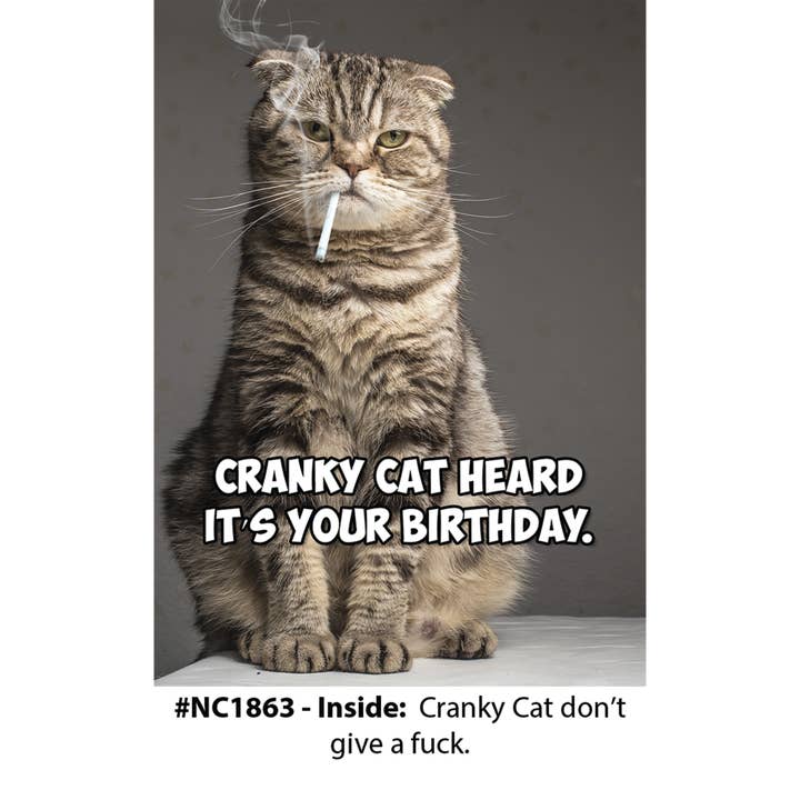 “Cranky Cat” - Cartão de Aniversário por atacado de Magik Missile