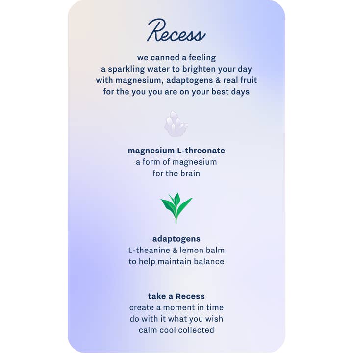 Recess - Wholesale Soda/Carbonated Drink - Raspberry Lemon Mood