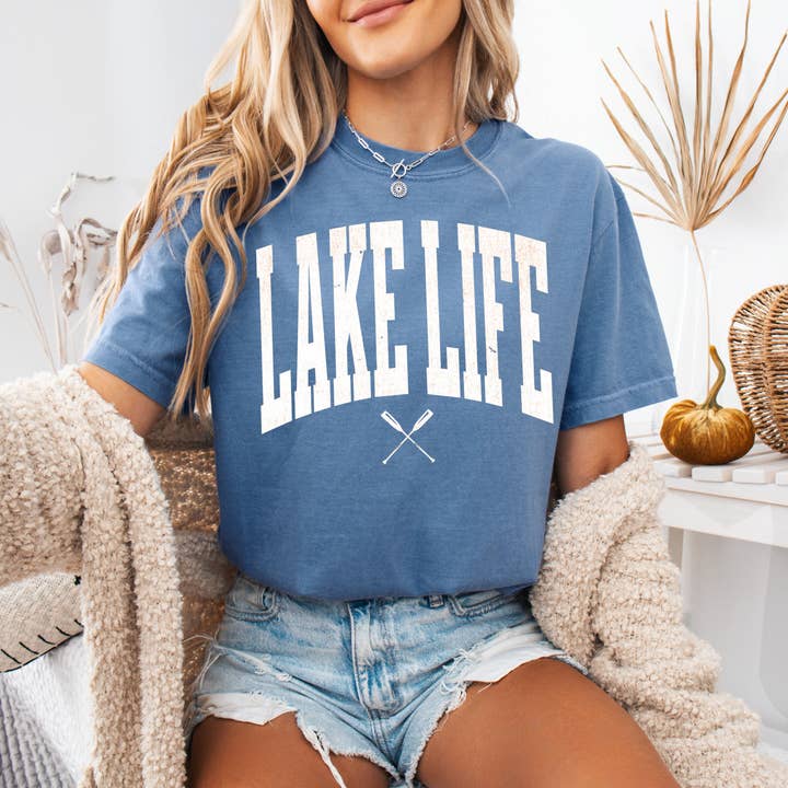 Grafisch T-shirt - Oversized Shirt, Meerleven, Zomer, Cottage voor wholesale door Ash+Co