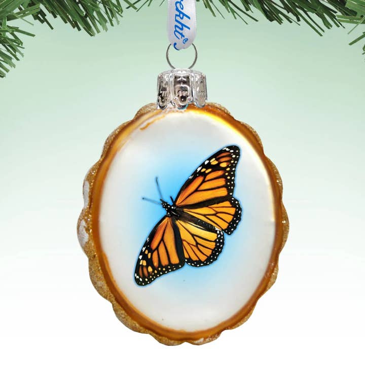Butterfly Keepsake Handcrafted Glass Ornament for wholesale by Designocracy