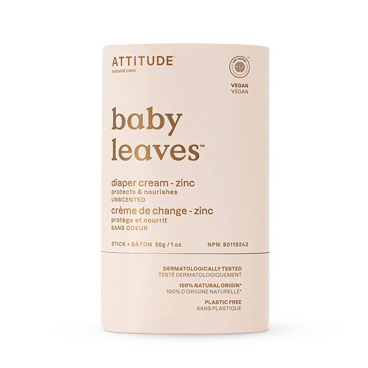 ATTITUDE - Wholesale Diaper Cream - Baby Leaves Bar - Diaper Cream Zinc - Unscented0