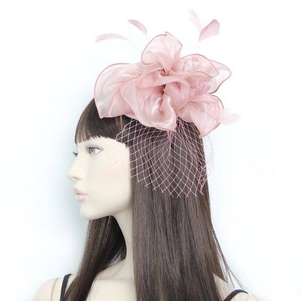 Inca UK - Wholesale Fascinator Hat - Women's - Style Fleur. Pink Chiffon Fascinator On An Aliceband