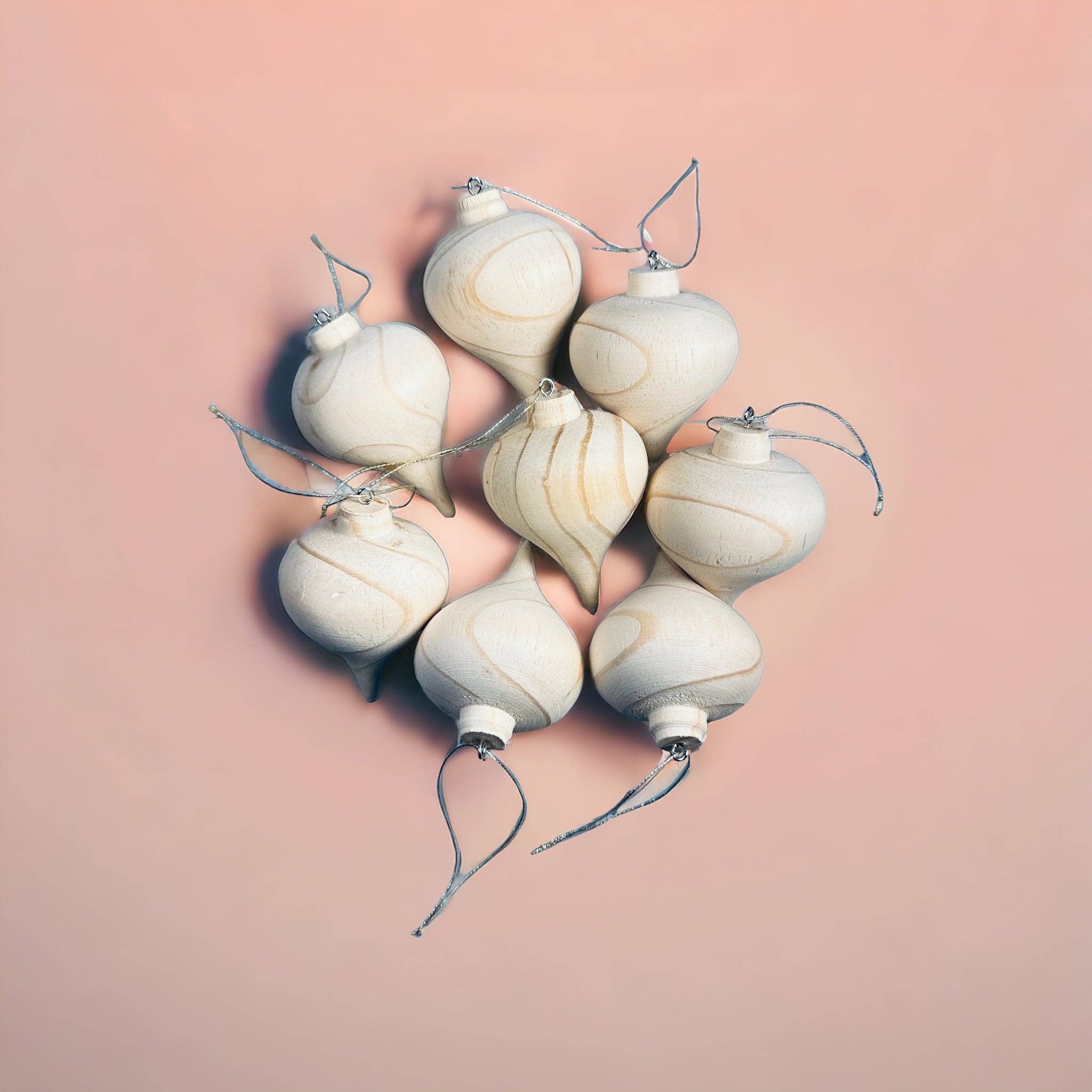 The African Home Goods - Vendita all'ingrosso Set di decorazioni  - Ornamenti tradizionali in legno intagliato, decorazioni o decorazioni festive, naturali14