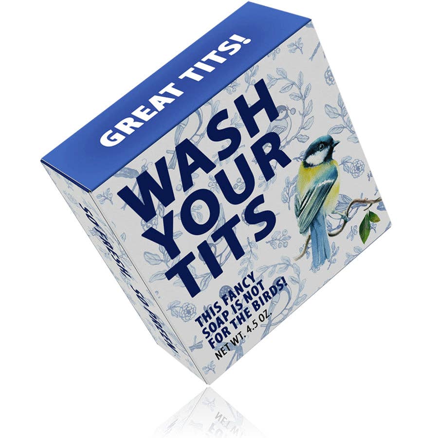 Totally Cheesy - Wholesale Bar Soap - Wash Your Tits Bird Pun Soap  |  Bird Lover Stocking Stuffer8