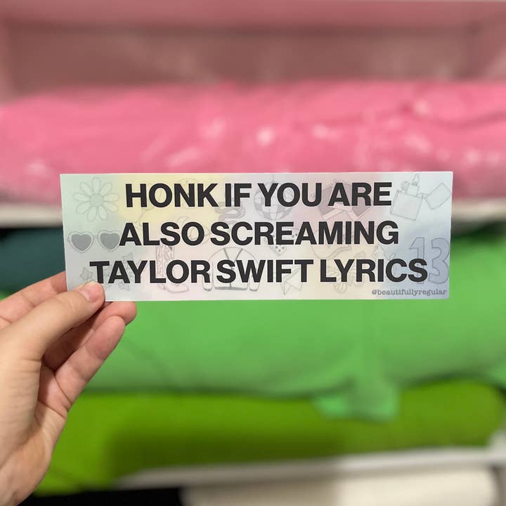 Autocollant de pare-chocs en vinyle Honk of Screaming pour la vente par Beautifully Regular