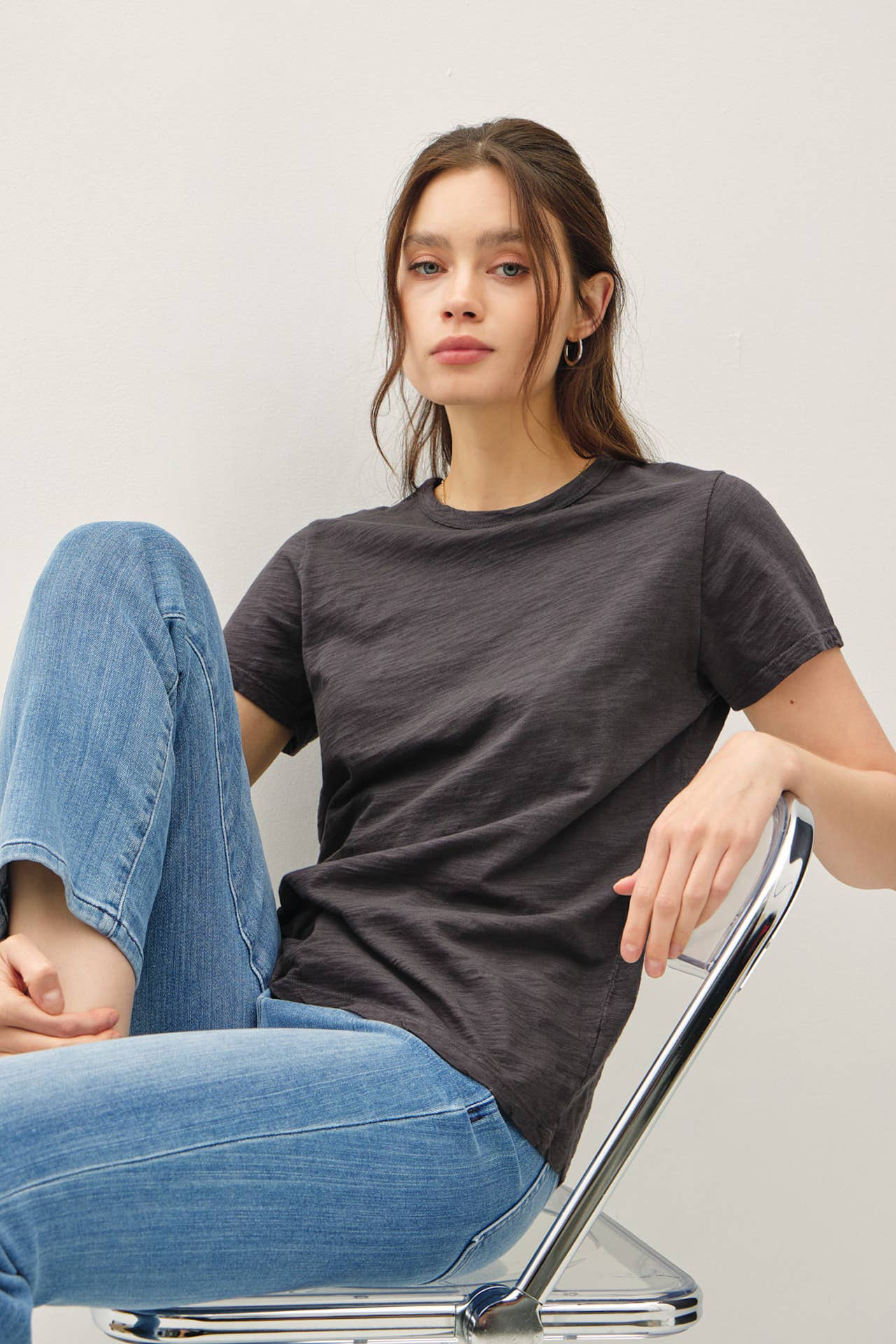 Be Cool - Wholesale T-Shirt - Women's - NEW COLOR-GARMENT DYED COTTON SLUB TEE9