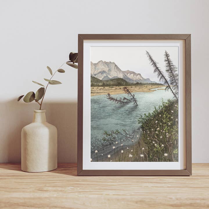 Bettles River Fine Art Print for wholesale by Robin Farmer Art