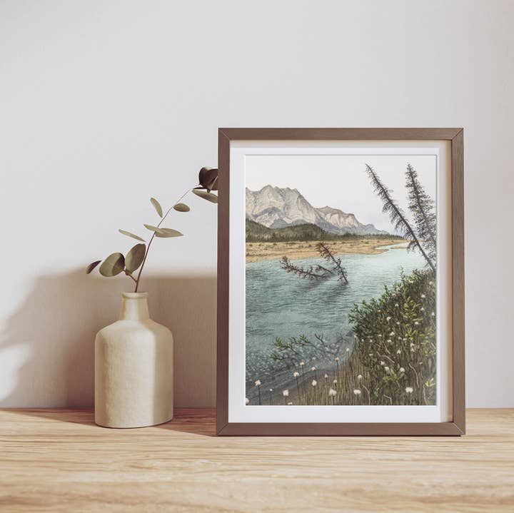 Bettles River Fine Art Print for wholesale by Robin Farmer Art