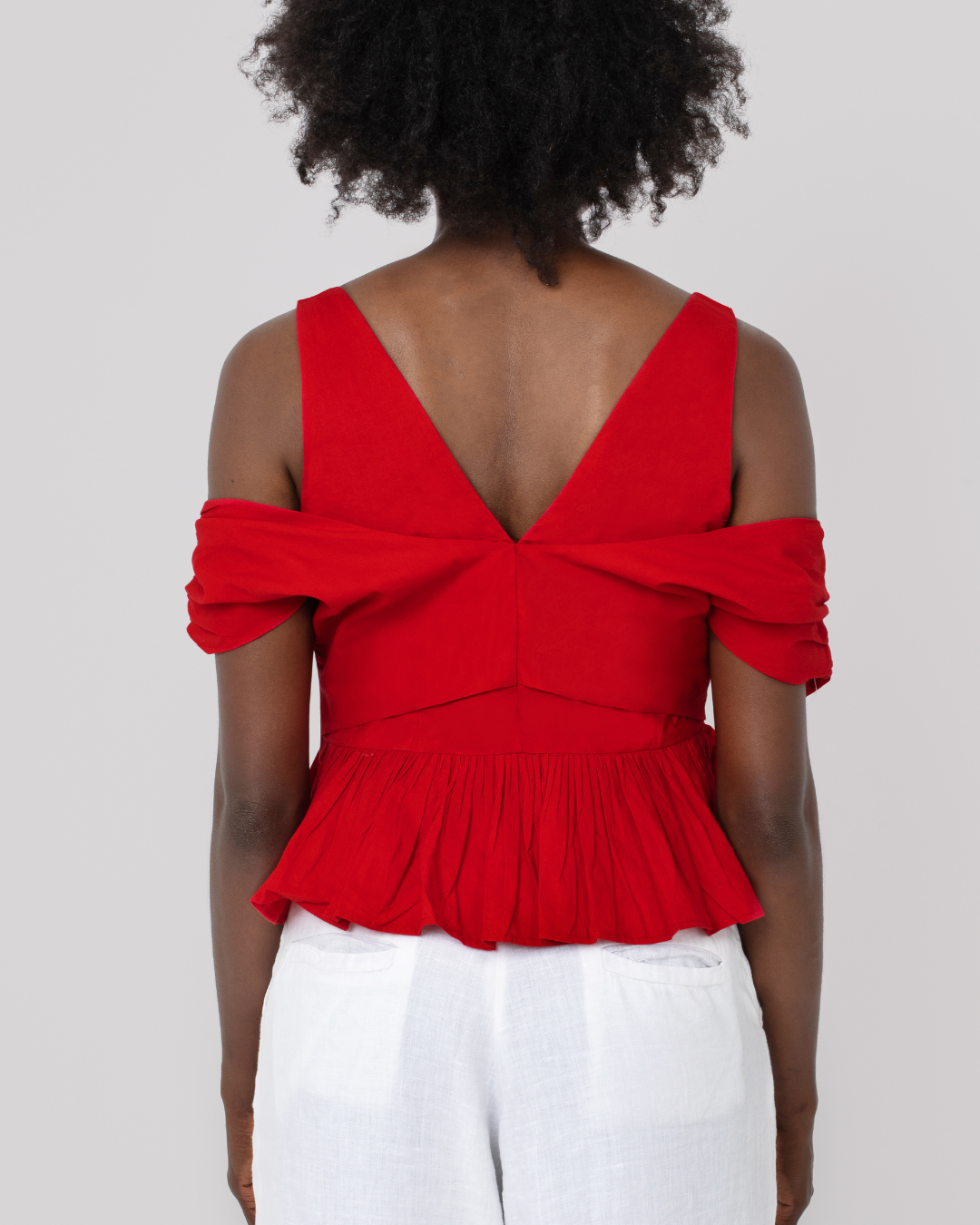 Haveli - Wholesale Blouse - Women's - Usha Peplum Top1