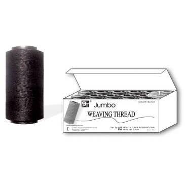 MI Hair Distribution - Wholesale Thread - JUMBO WEAVING THREAD - BLACK - 12 PCS