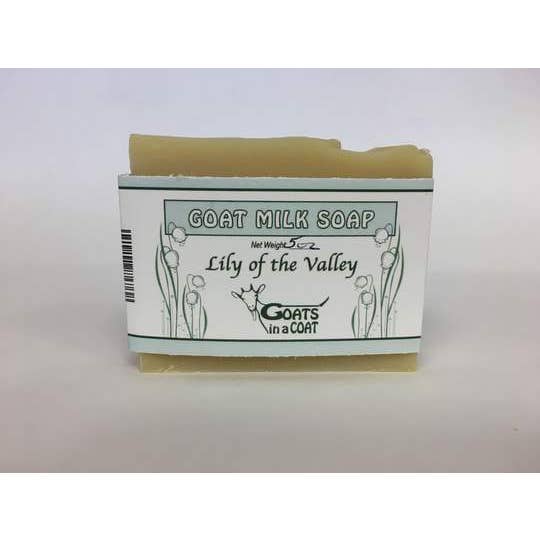 Lily of the Valley Goat Milk Soap for wholesale by Goats in a Coat