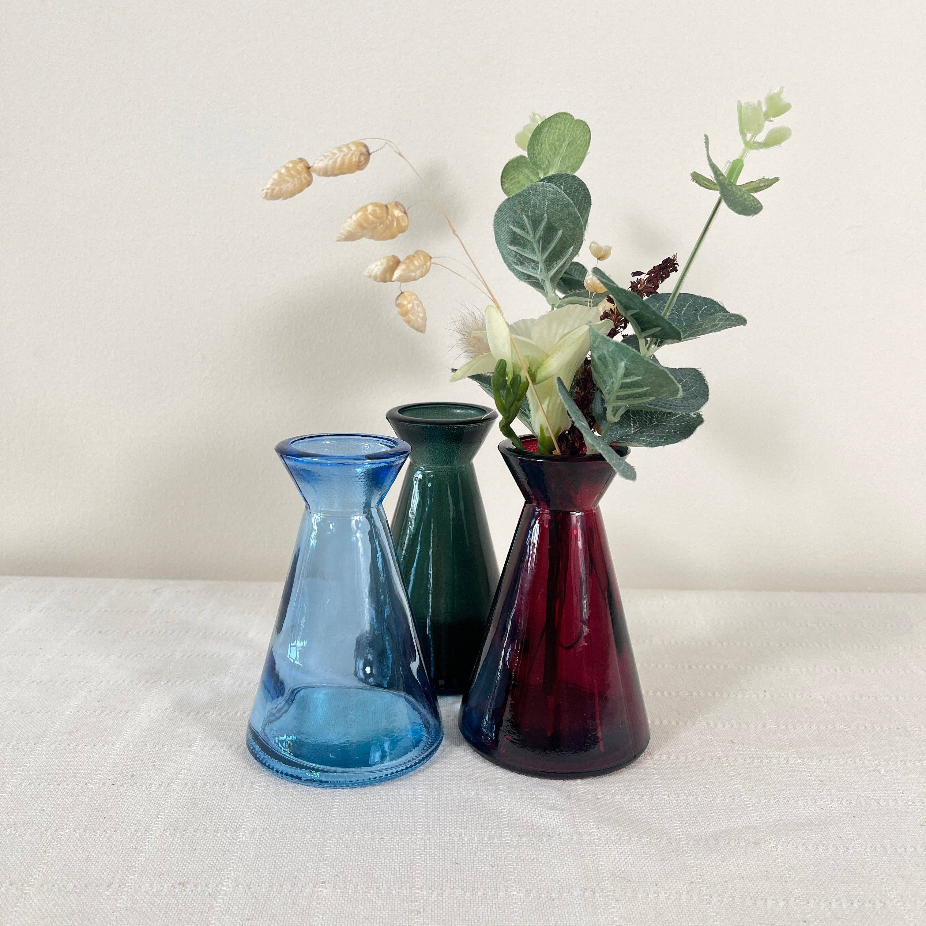 Jarapa – wholesale Vase – Mixed Case 11cm Recycled Glass "Tarifa" Straight Bud Vase1