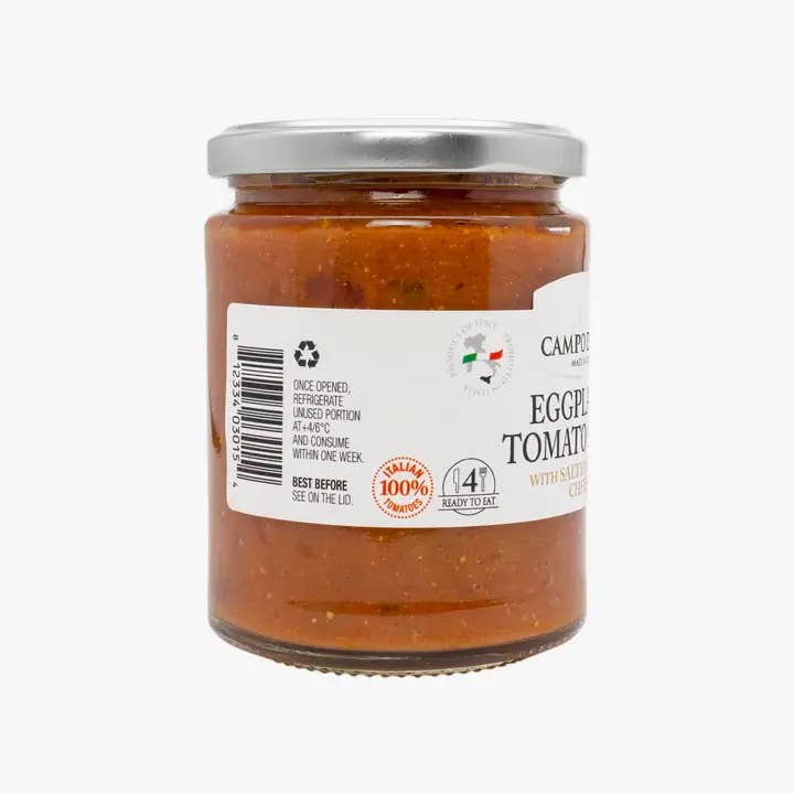 Campo d'Oro - Wholesale Sauce - Eggplants Norma Sauce with Salted Ricotta Cheese 10.6 oz1