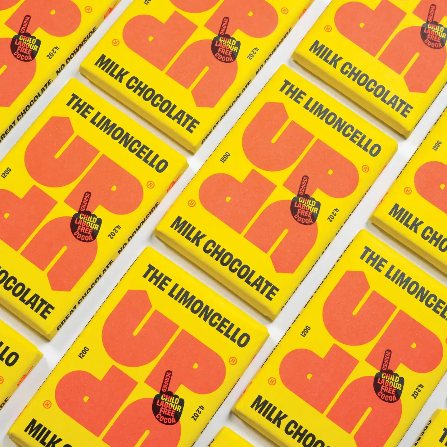 UP-UP Chocolate [No duties when shipping to US!] - Wholesale Chocolate Bar - Limoncello Milk Chocolate Bar 120G/4.2OZ1