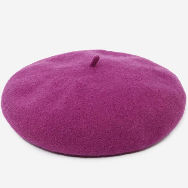 ACCITY - Wholesale Beret - Women's - SOLID FUZZY BERET_CWAH05413