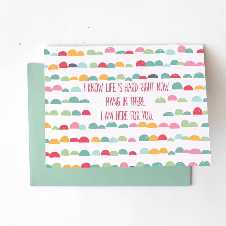 Greeting Card I Know Life Is Hard for wholesale by Mary Square