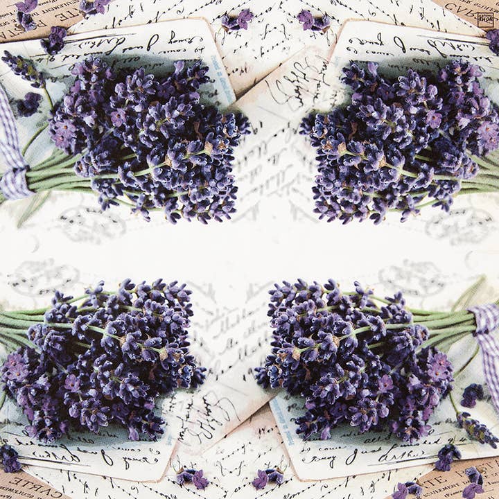 Home Fashion - Carl Dietrich GmbH - Wholesale Disposable Napkin - Lavender Greetings Lunch Napkins1