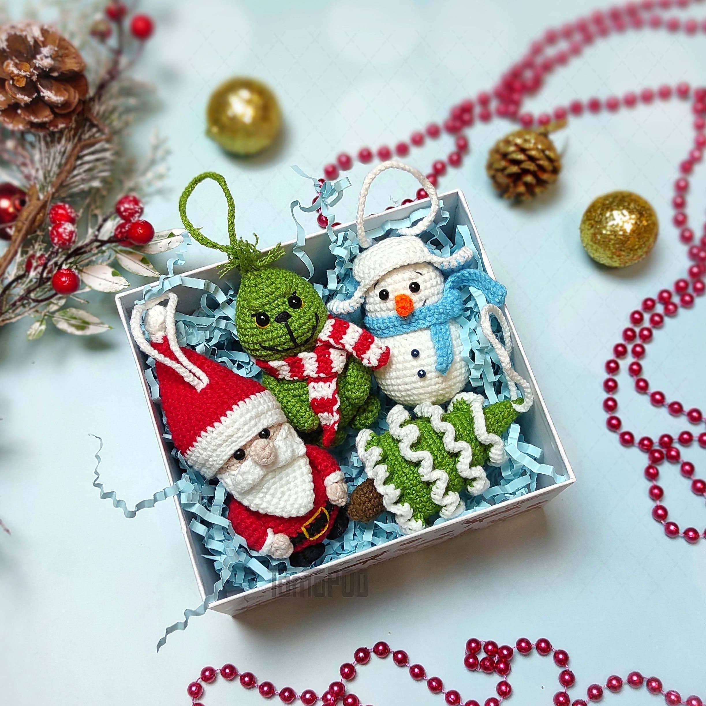 TOMOPOD LLC - Wholesale Ornament - Crochet Amigurumi Christmas Tree Toys, Xmas Ornaments Decor7