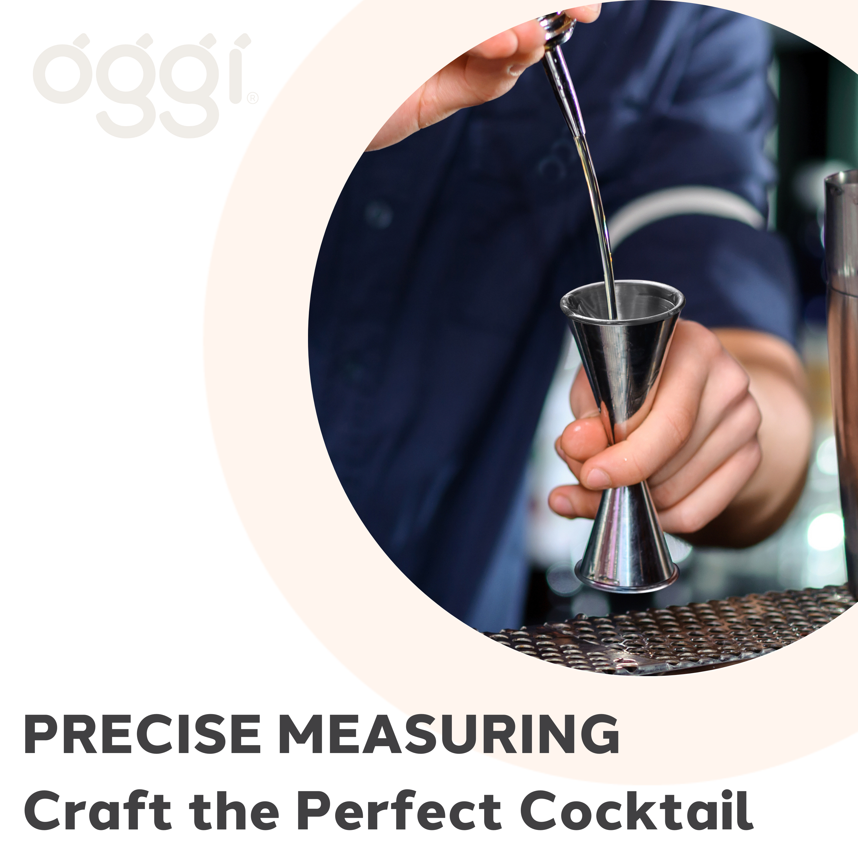 Oggi - Vendita all'ingrosso Bicchierino da liquore - Jigger giapponese - 1oz/2oz, 30ml/60ml4