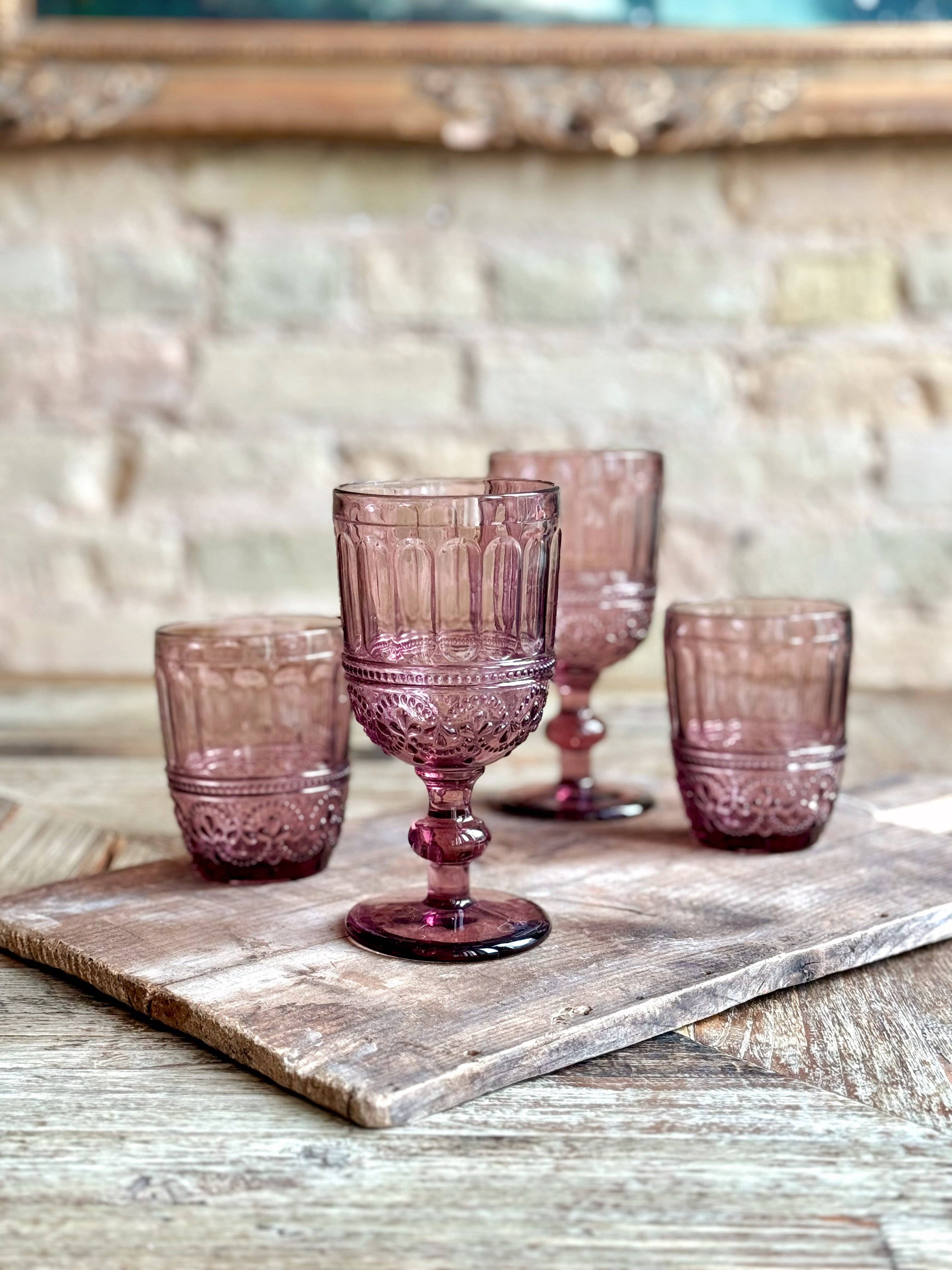 Patina Vie - Wholesale Cocktail/Liquor Glass - Lyon Plum Goblet1