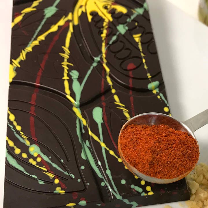 Firecracker Chocolate Bar for wholesale by Decadence Chocolates Inc